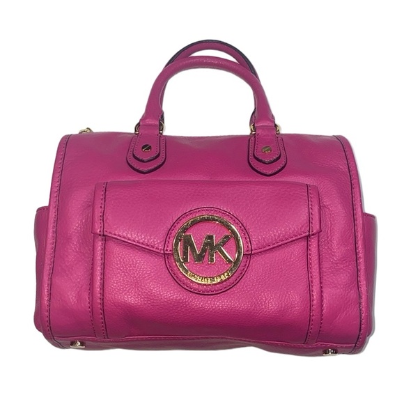 MICHAEL Michael Kors Handbags - MICHAEL Michael Kors Fuchsia Leather Satchel Bag